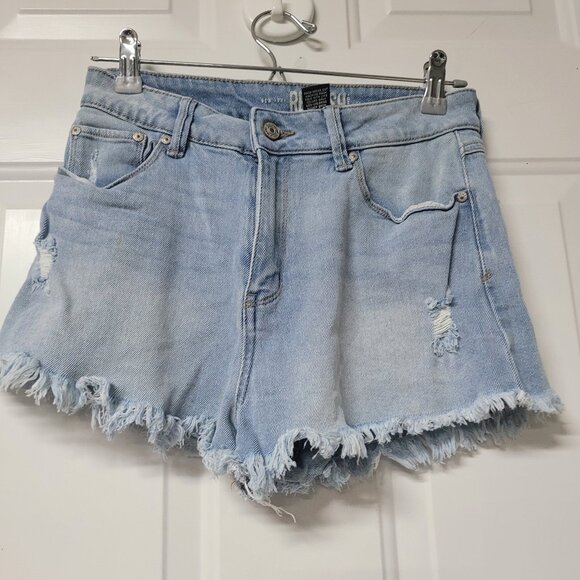 Rewash blue jean denim shorts size 5 27 - Picture 1 of 3